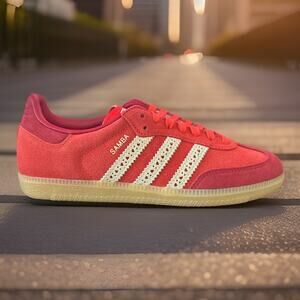 New Kids Size 5 Women Size 6.5 Adidas Samba OG Valentines Day Red JS3526
